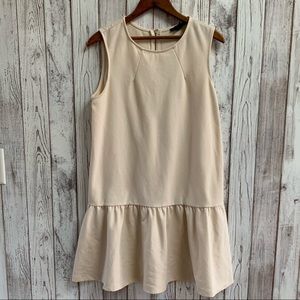 H&M drop waist dress, cream color size med…